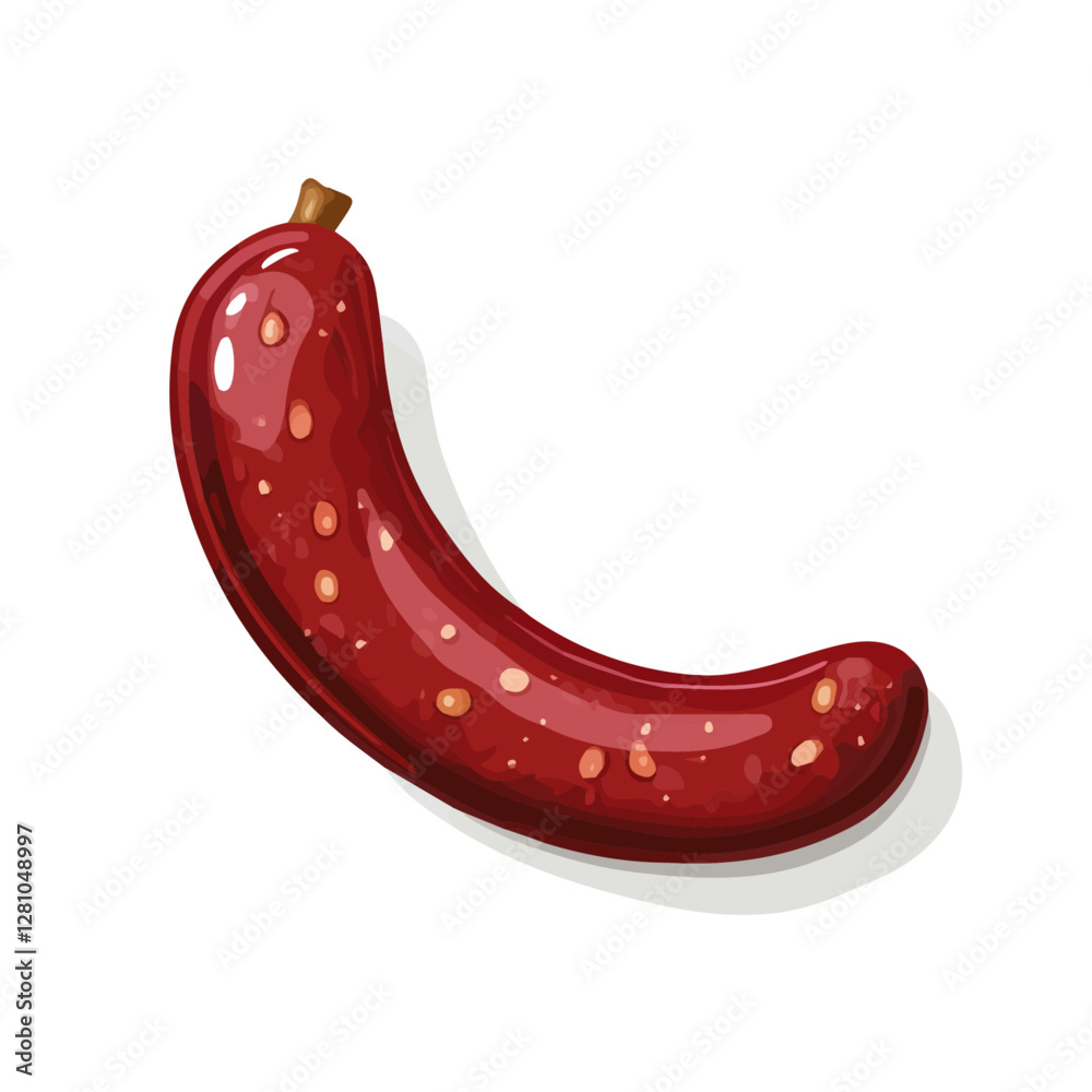 Flat vector chorizo, minimalist design, isolated on a white background.
Flat vector chorizo, minimalist design, isolated on a white background.