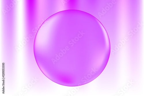 Abstract lavender color, futuristic blurry gradient texture. Elegant fluid glowing 3D violet, purple bubble, geometric technology background for product presentation, infographics, web banner.