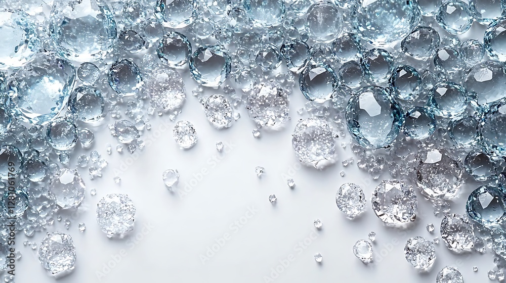 Abstract Liquid Gems Background Abstract Liquid Gems Background