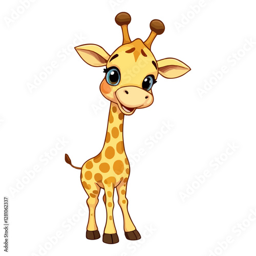 cute giraffe vector illustration