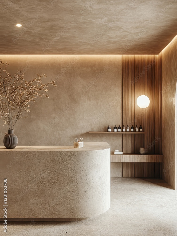 custom made wallpaper toronto digitalThe modern lobby displays a clean reception area and a minimalist design