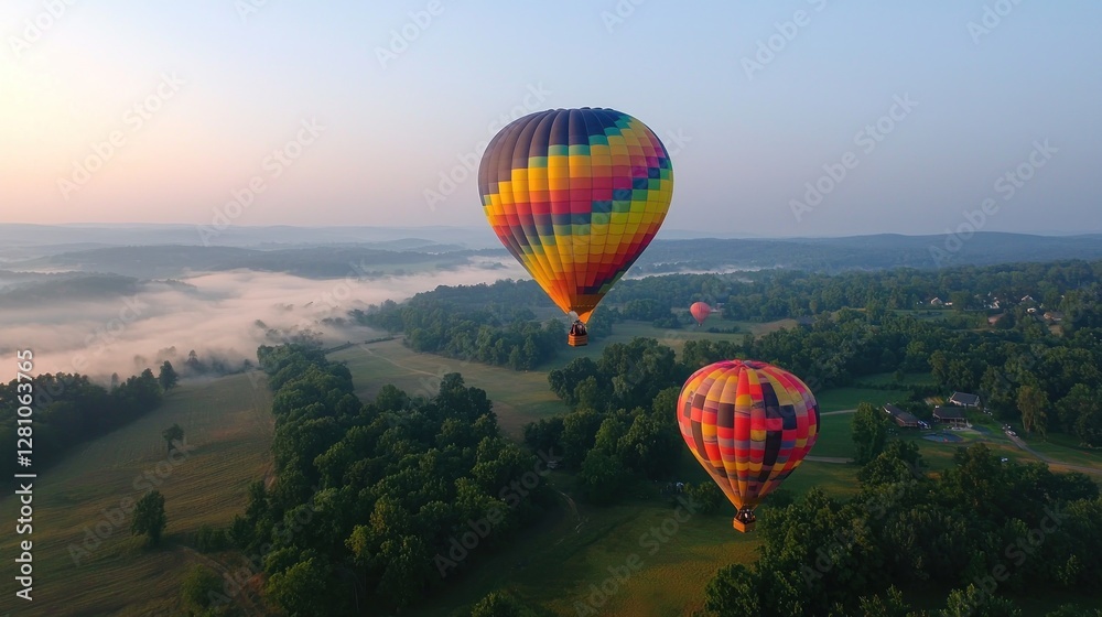 Obraz premium Hot Air Balloon Adventure