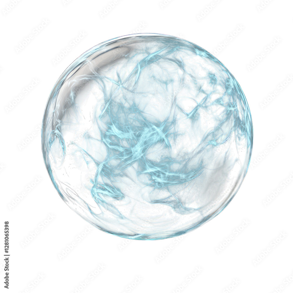 Haunted and cursed spirit orb swirling with unnatural energy isolated on transparent background Haunted and cursed spirit orb swirling with unnatural energy isolated on transparent background