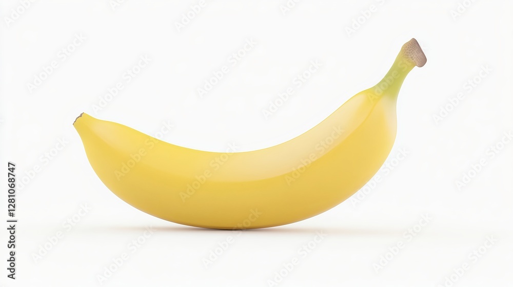 Fresh Yellow Banana Isolated on Clean White Background for Commercial Use Fresh Yellow Banana Isolated on Clean White Background for Commercial Use
