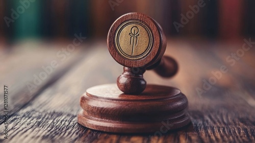 Approved Notary Stamp Rubber Stamp, Generative AI