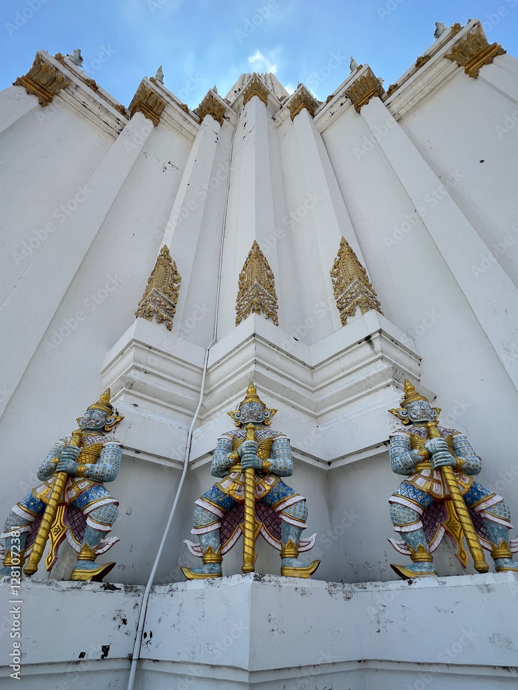 Wat Phitchaya Yatikaram Worawihan buddhist temple in Bangkok