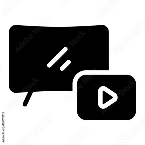 television glyph icon