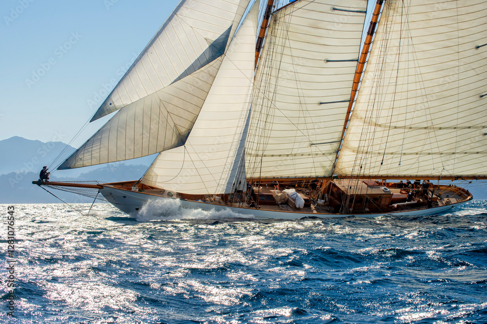 Fototapeta premium Sailing yachts regatta. Yachting. Sailing race 