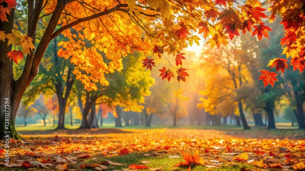 Autumn Leaves in Full Bloom, park scenery, natural beauty, park scenery Autumn Leaves in Full Bloom, park scenery, natural beauty, park scenery
