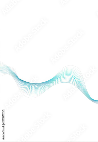 Vector hand-drawn technology style irregular wave point light effect line decoration material