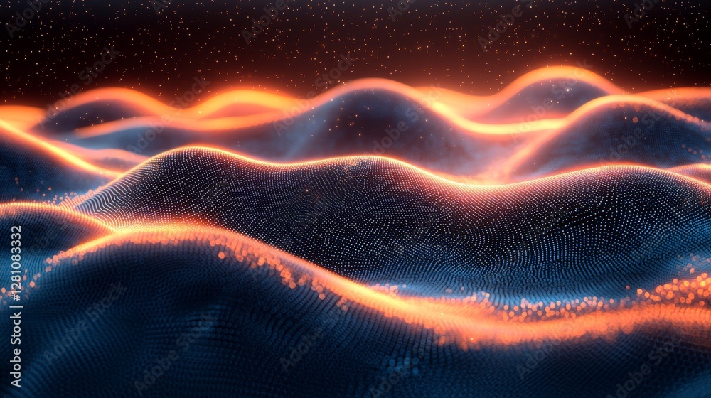 A futuristic horizontal banner in a blue neon color palette, featuring connected dots on a black background, showcasing concepts of crypto currency trading A futuristic horizontal banner in a blue neon color palette, featuring connected dots on a black background, showcasing concepts of crypto currency trading