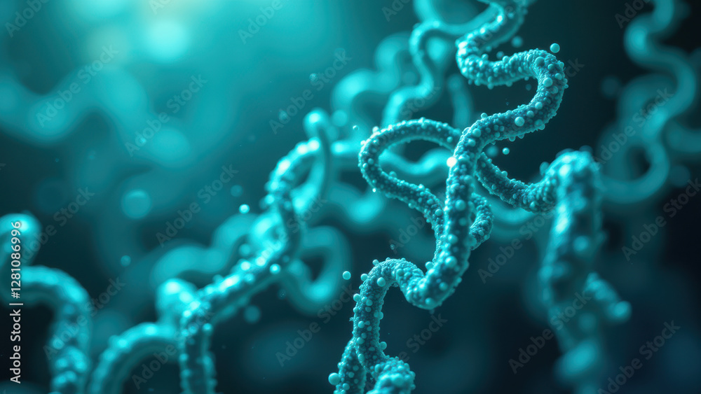 High-resolution image showing a close-up view of semaglutide molecules. High-resolution image showing a close-up view of semaglutide molecules.