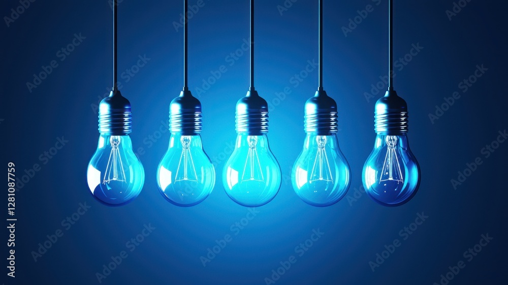 Glowing Light Bulb Glowing Light Bulb