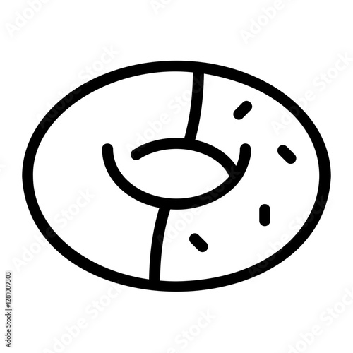 donuts line icon