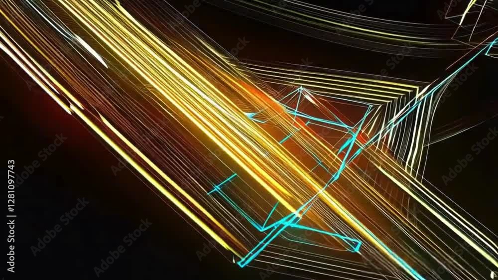 Colorful light abstraction, high energy design element for digital and print media. * Abstract light motion, a striking visual for creative presentations and websites
