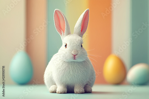 Abstract cute easters rubbit.easters concept