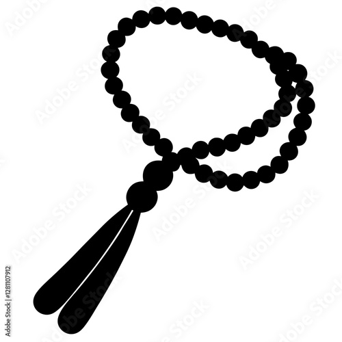 Prayer Beads Icon – Tasbih Worship Beads Vector
