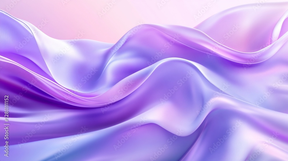 Obraz premium Abstract flowing purple and pink silk fabric.