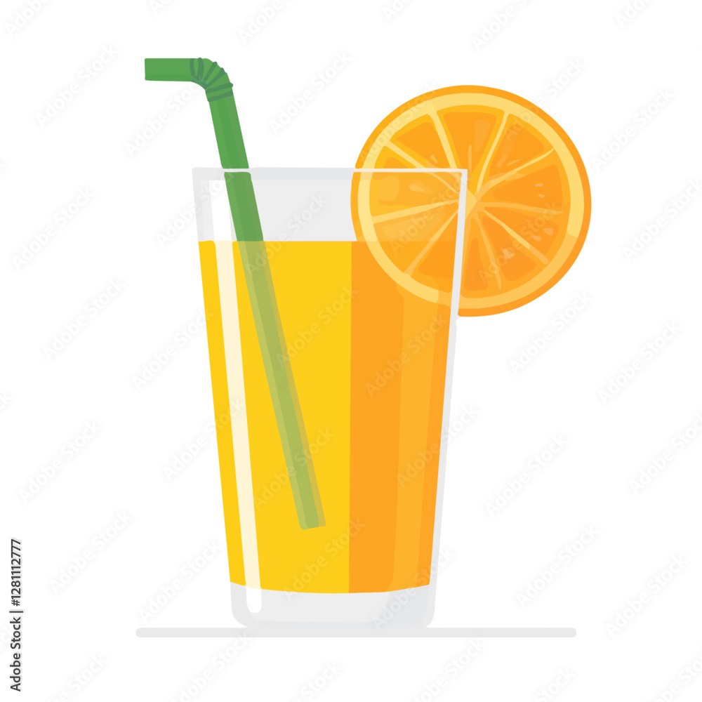 Flat vector orange juice, minimalist design, isolated on a white background.
Flat vector orange juice, minimalist design, isolated on a white background.