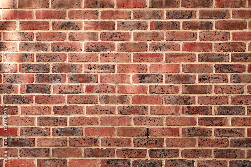 Fototapeta premium Brick wall dirty old texture background. Red brick wall panoramic background
