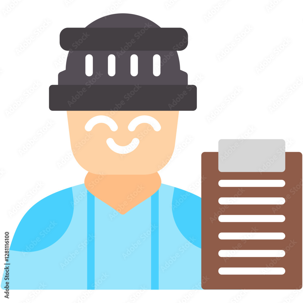 Obraz premium Construction Manager Icon