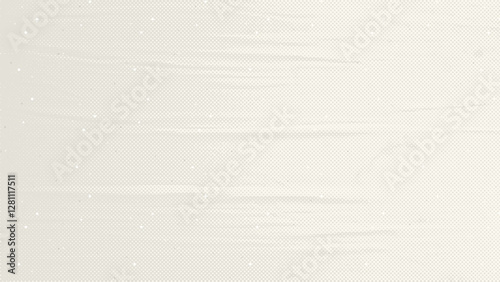 Light Beige crumpled rice paper texture. Washi eggshell background with grains, speckles, stencils, flecks. Ecru recycled handmade craft material backdrop, vector illustration.