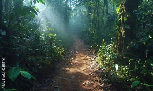 sunlight in the forest