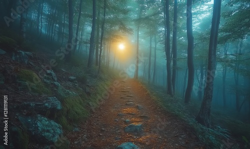 morning in the forest