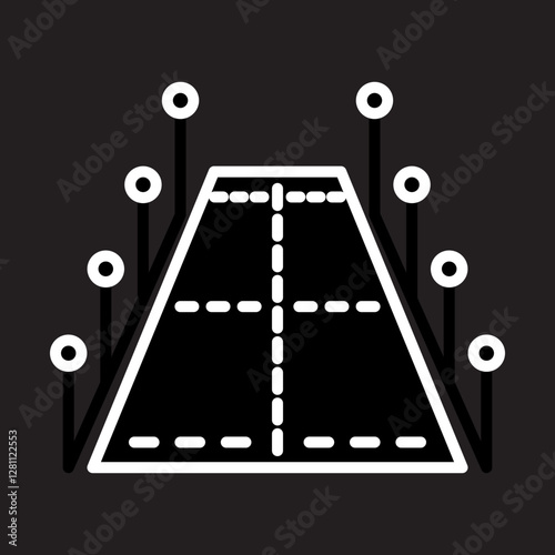 Airport Runway Lights Icon Design