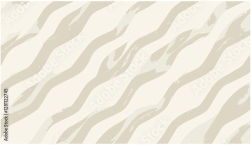 Vector seamless texture geometric diagonal fabric waves, cream colour background, abstract pattern, soft texture, fabric design, wave design, modern textile, interior decor, textile pattern photo