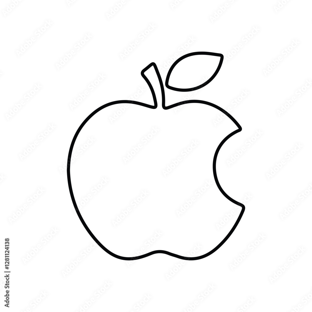 Fresh Apple Vector Icon for Healthy Food and Nutrition Design. Minimal Apple Icon in Flat and Outline Style for Digital Use. Juicy Red and Green Apple Vector Illustration for Organic Food Concepts Fresh Apple Vector Icon for Healthy Food and Nutrition Design. Minimal Apple Icon in Flat and Outline Style for Digital Use. Juicy Red and Green Apple Vector Illustration for Organic Food Concepts