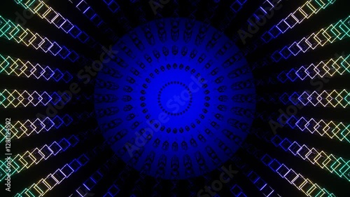 Pulsating Box Grid Loop 4K 60FPS