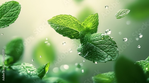 green close-up macro photography mint fines herbes moisture herb peppermint dew