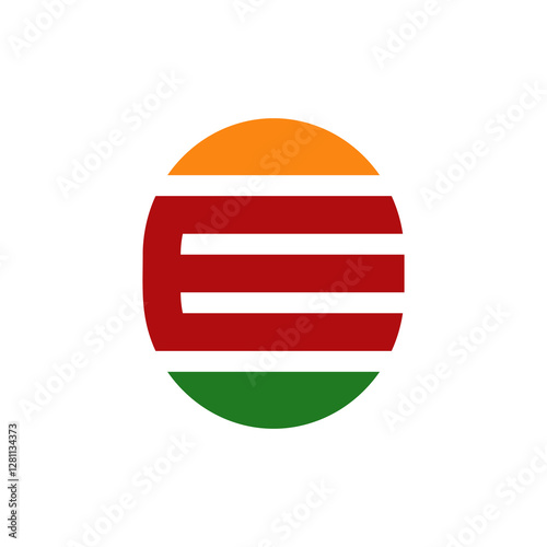 Letter E Burger Modern logo design