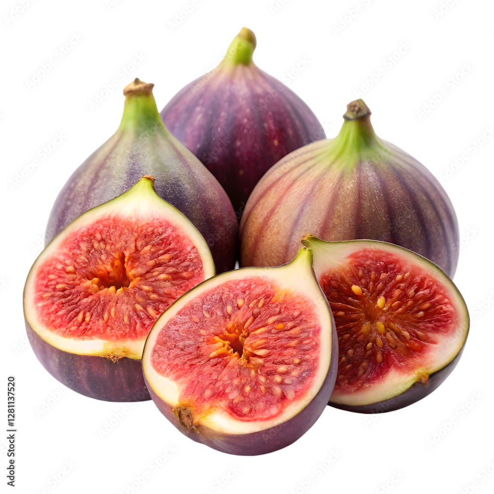 Fig fruit isolated on transparent background Fig fruit isolated on transparent background