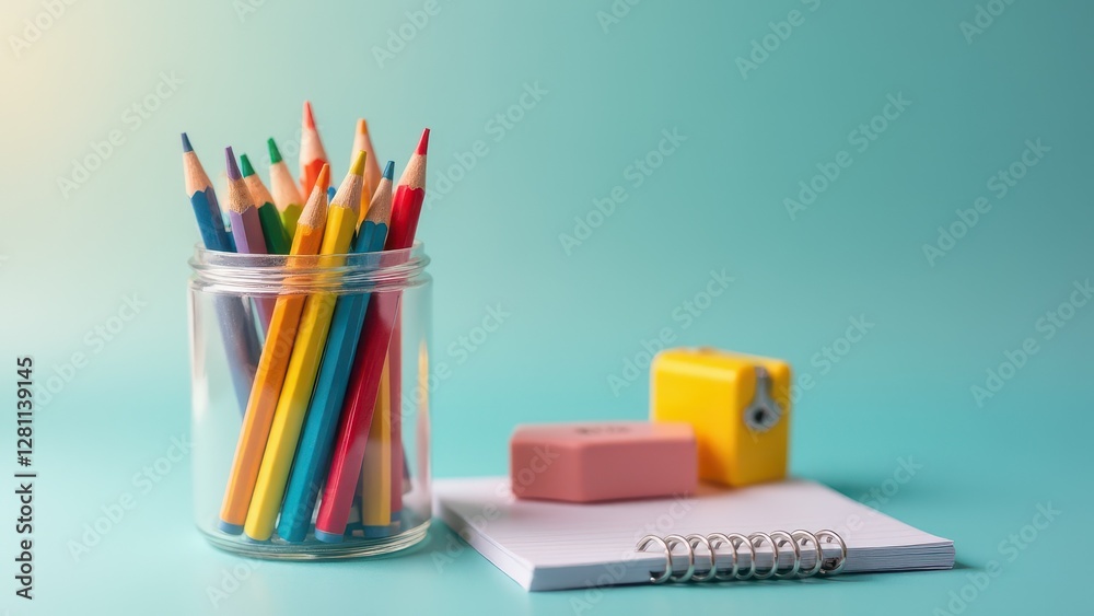 Obraz premium Essential Supplies for the New School Year