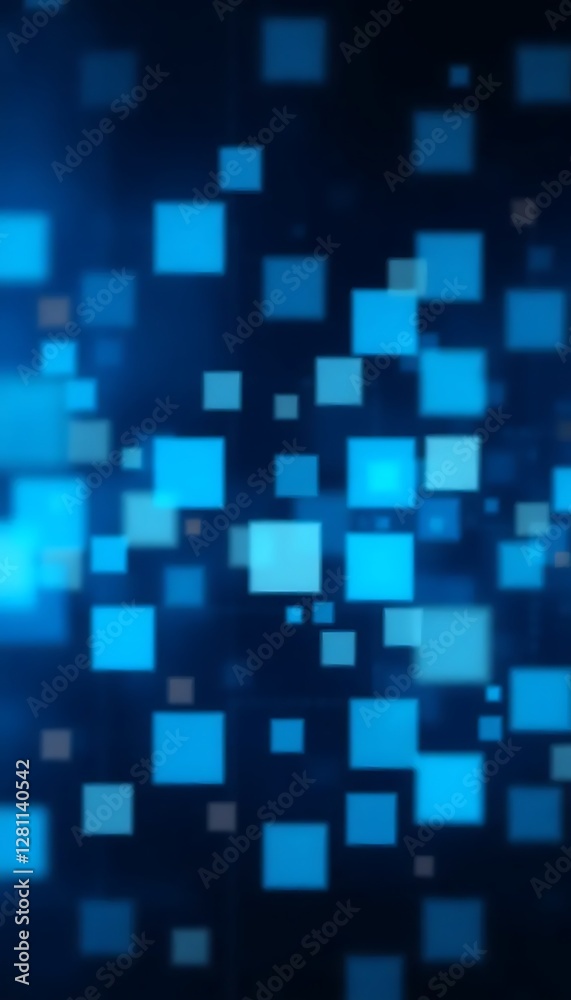 Blue Squares Background Technology Abstract Business Concept Blue Squares Background Technology Abstract Business Concept