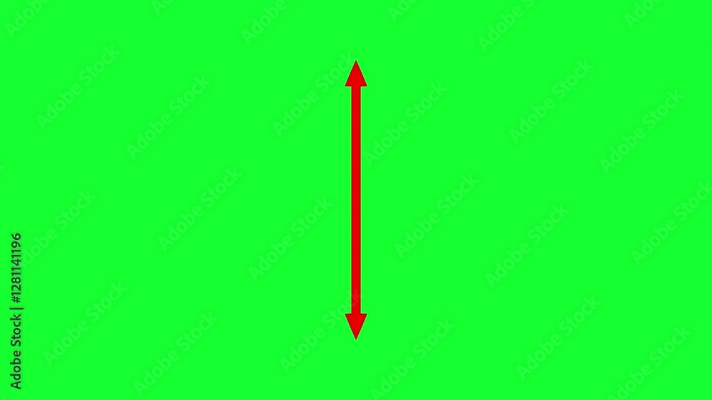 Animated arrows to show dimension, distance, size, height, depth, length and width