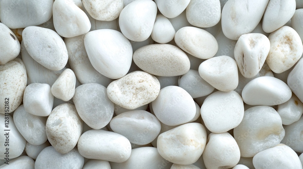 White Pebbles Texture Background White Pebbles Texture Background