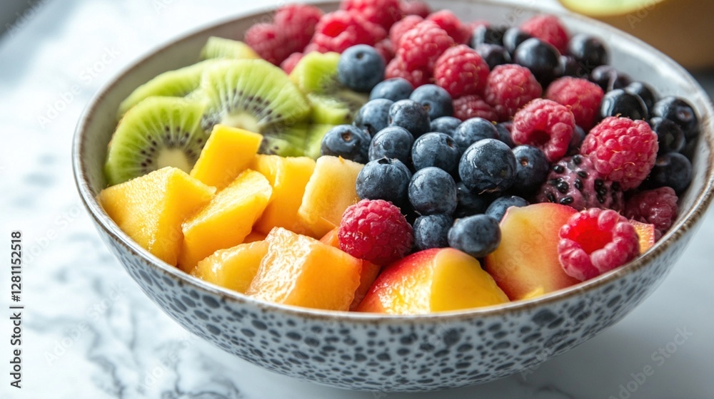 Fresh Fruit Salad in Bowl Fresh Fruit Salad in Bowl