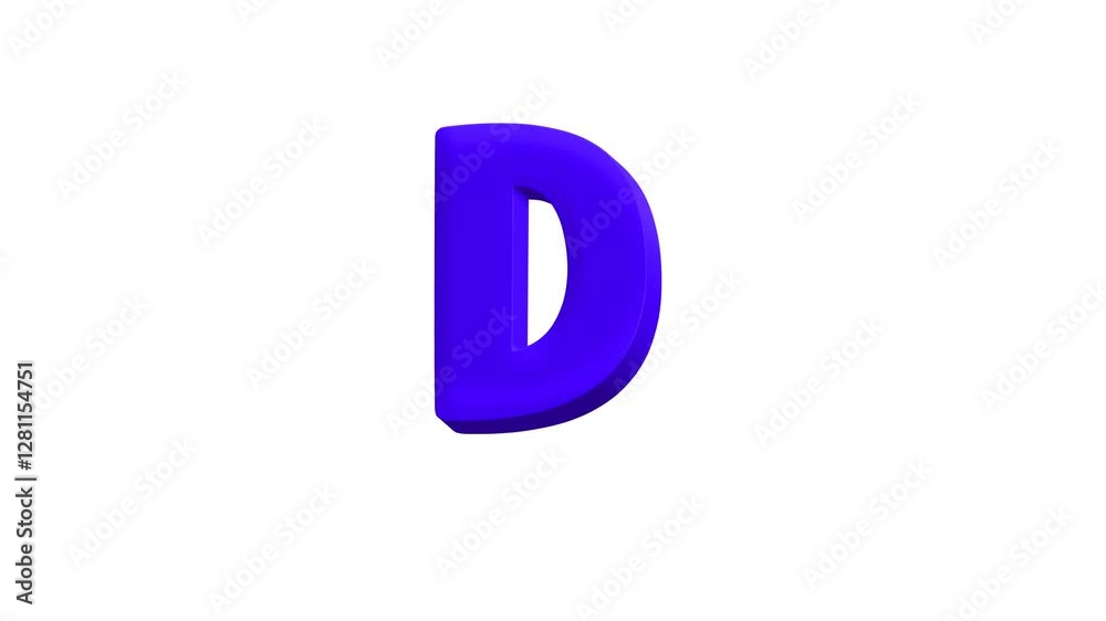 Glossy 3D alphabet.