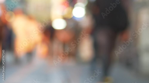 Wallpaper Mural Busy street life in a vibrant urban neighborhood Torontodigital.ca