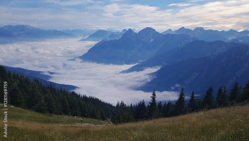 Fototapeta premium Beautiful Mountain Landscape View