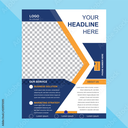 Free vector business flyer design 1 site