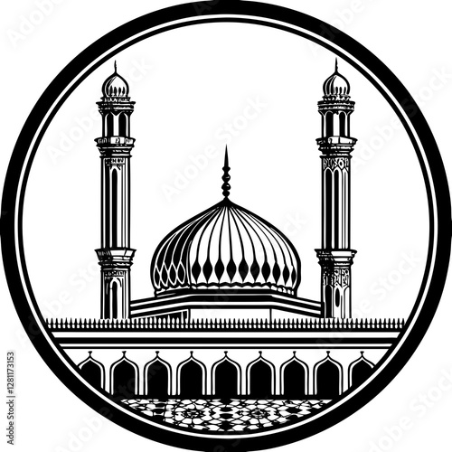 Kaaba Icon – Mecca Pilgrimage Symbol Vector