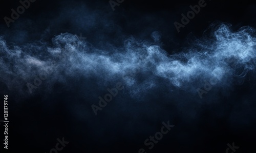 Dramatic Dark Cloudy Sky with Atmospheric Smoke Texture for Mysterious and Moody Backgrounds or Conceptual Scenes, Generative AI
