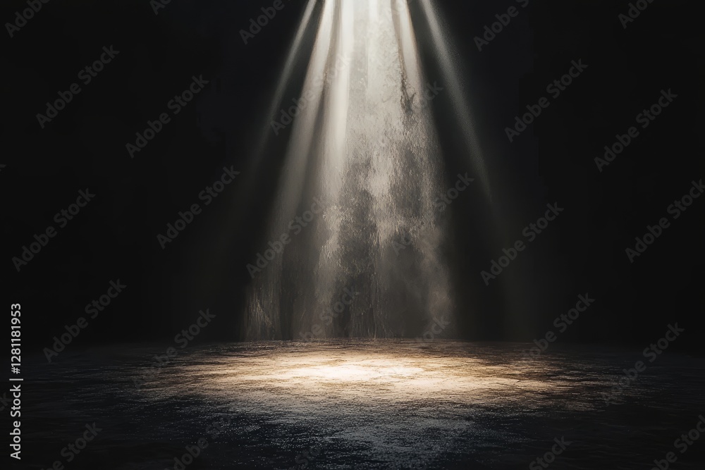 The image is a close-up shot of a light beam on a black backdrop The image is a close-up shot of a light beam on a black backdrop