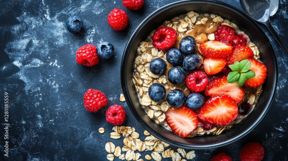 vegan athlete meals plant-based protein superfoods Healthy breakfast bowl with berries and oats vegan athlete meals plant-based protein superfoods Healthy breakfast bowl with berries and oats