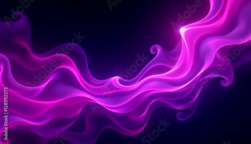 Fiery purple and magenta flames twisting dynamically, producing an ethereal and magical look against black, creating a surreal and striking fire composition