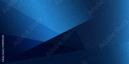 Black dark navy blue silver abstract pattern background. Geometric shape. Line triangle angle fold polygon diamond 3D. Color gradient ombre. Rough